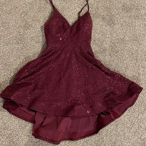 Burgundy Sequin Dress